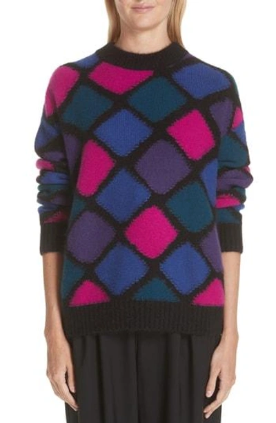 Marc Jacobs Mock Neck Cashmere Sweater In Fuchsia