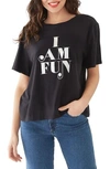 BANDO BAN. DO I AM FUN BOYFRIEND TEE,BTFUNBLACK