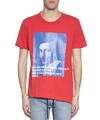 Off-white Off White Bernini S/s Spliced Tee In Rosso