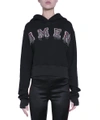 AMEN LOGO CROPPED COTTON SWEATSHIRT,10685691