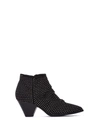 JANET & JANET MIA BLACK ANKLE BOOTS,10686081