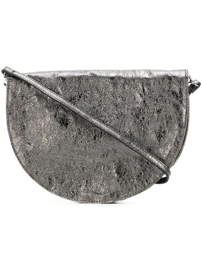 Zilla Metallic Clutch Bag - Grey