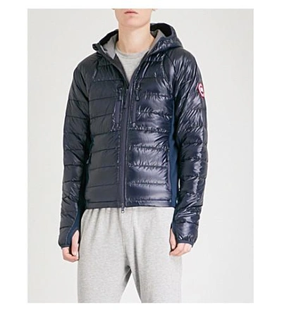 Canada Goose Hybridge Lite Quilted Shell Jacket In S:ad Blu/l:black-
