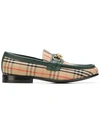 BURBERRY BURBERRY MOORLEY CHECKED LOAFERS - NUDE & NEUTRALS