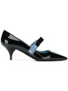 PRADA PRADA MID-HEEL PUMPS - BLACK