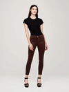L'agence Margot Coated Jean In Cocoa Coated