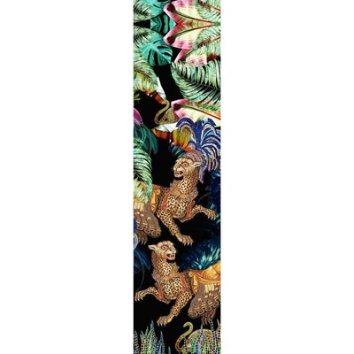Cassandra Hone Jungle Depths Black Skinny Scarf