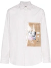 RAF SIMONS oversized-pocket shirt,182-251A-10015-01062