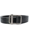 LANVIN LANVIN CLASSY BUCKLE EMBELLISHED BELT - BLACK