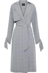 W118 BY WALTER BAKER W118 BY WALTER BAKER WOMAN WALLACE PRINCE OF WALES CHECKED WOVEN TRENCH COAT STONE,3074457345619129243