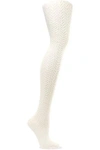 RED VALENTINO RED(V) WOMAN STRETCH-KNIT SOCKS IVORY,3074457345618008640