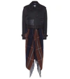 LOEWE WOOL AND CASHMERE LAYERED TRENCH COAT,P00328194