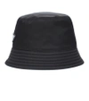 Prada Re-nylon Shearling-lined Bucket Hat In Black