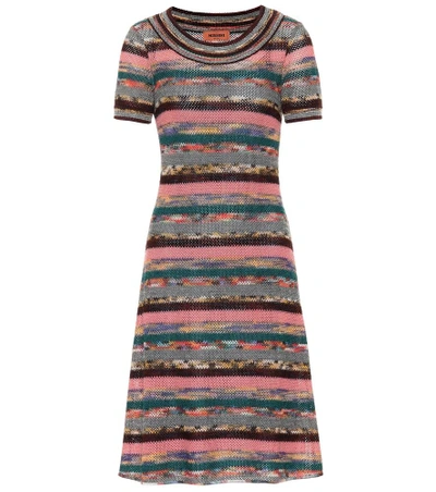 Missoni Knitted Wool-blend Dress In Multicoloured