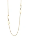 ROBERTO COIN 18K Yellow Gold & Diamond Oblong Link Chain Necklace