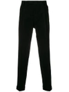 TIGER OF SWEDEN TIGER OF SWEDEN WIDE LEG TROUSERS - BLACK