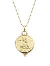 TEMPLE ST CLAIR WOMEN'S ANGEL 18K YELLOW GOLD LARGE PENDANT,482743327338