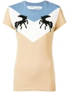 Off-white Twisting Horses T-shirt In Neutrals