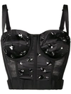 DOLCE & GABBANA TULLE BUSTIER TOP