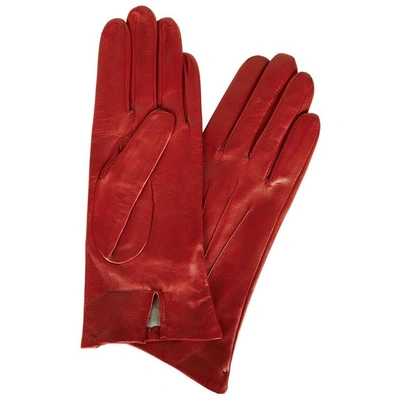 Dents Classic Silk-lined Leather Gloves In Charcoal