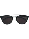 Saint Laurent Round Frame Sunglasses In Black