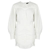 ISABEL MARANT UNICE OFF-WHITE RUFFLE DRESS