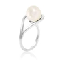 Neola Aurea Silver Ring With Freshwater Pearl In Silver