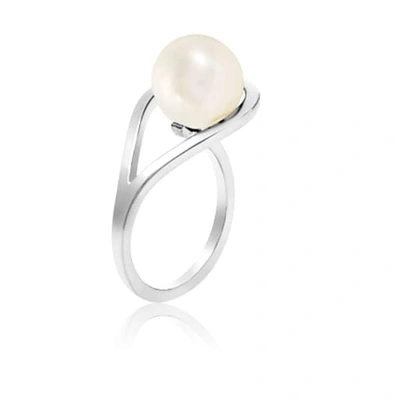 Neola Aurea Silver Ring With Freshwater Pearl