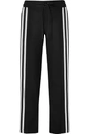 MAGGIE MARILYN MAKE YOUR MOVE GROSGRAIN-TRIMMED ORGANIC WOOL TRACK PANTS