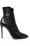 CHRISTIAN LOUBOUTIN FRENCH TUTU 100 LEATHER ANKLE BOOTS