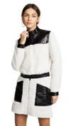 COURRÈGES SHERPA CROPPED JACKET