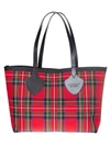 BURBERRY CHECKED TOTE,10687076