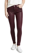 7 FOR ALL MANKIND THE COATED ANKLE SKINNY JEANS
