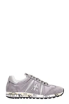 PREMIATA LUCY GREY SUEDE SNEAKERS,10687356