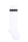 STELLA MCCARTNEY WHITE COTTON SOCKS,10687346