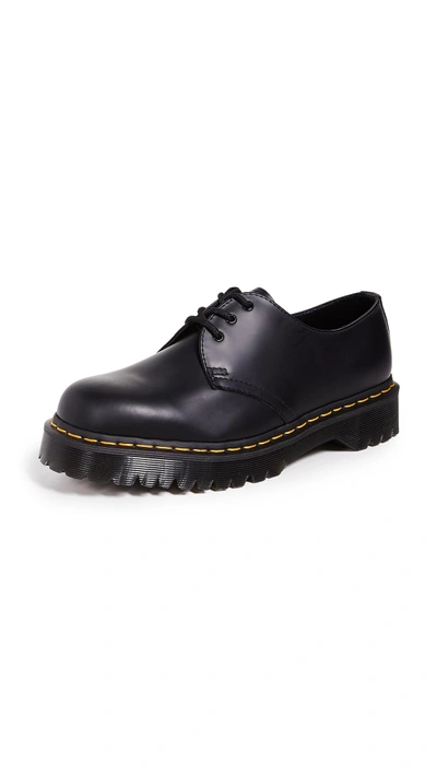 Dr. Martens' 1461 Bex Platform 3-eye Shoes In Black