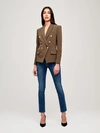 L Agence Kenzie Blazer In Dark Olive