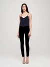 L Agence Margot High-rise Sateen Skinny Jeans In Noir