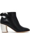 PROENZA SCHOULER KNOTTED LEATHER ANKLE BOOTS,3074457345619080900
