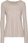 ENZA COSTA ENZA COSTA WOMAN COTTON AND CASHMERE-BLEND JERSEY TOP PASTEL PINK,3074457345619316219
