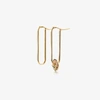 FOUNDRAE FOUNDRAE 18K YELLOW GOLD MEDIUM FOB LINK BASE WINGS DISC EARRING,E31MEDIUMD1WING13037953