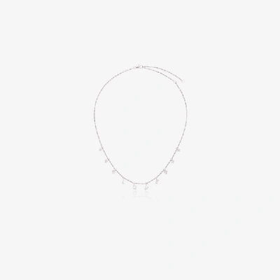 Shay 18k White Gold Love Necklace In Metallic