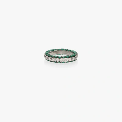 Shay 3 Sided Eternity Band In Metallic