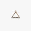 Shihara 18k Yellow Gold Diamond Triangle Earring In Metallic