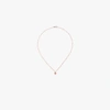 Gigi Clozeau 18kt Rose Gold Classic Gigi North Star Diamond And Salmon Pink Beaded Necklace In Yellow