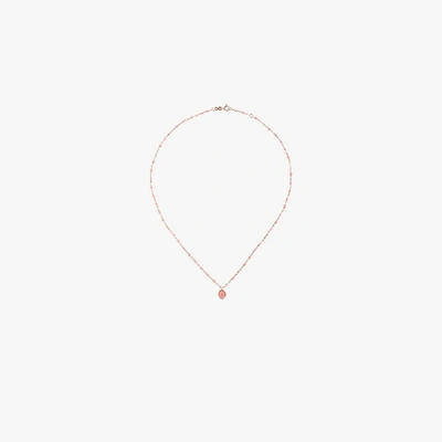 GIGI CLOZEAU 18K ROSE GOLD NORTH STAR 42 CM BEADED DIAMOND NECKLACE,B1EN003R4813093797