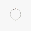 Gigi Clozeau 18k Rose Gold Mini Gigi Diamond And Black Beaded Bracelet In Black