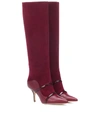 MALONE SOULIERS MADISON 70 SUEDE KNEE-HIGH BOOTS,P00340699
