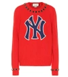 GUCCI EMBELLISHED WOOL SWEATER,P00343085