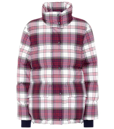 Burberry Selsey Check Down-fill Puffer Jacket In Multicoloured